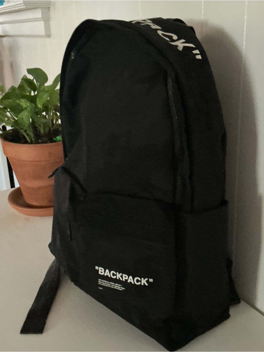 Off White Quote Backpack